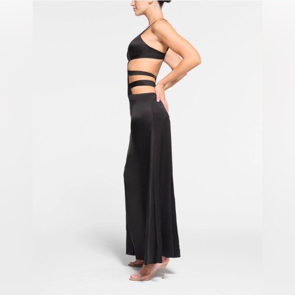 SKIMS Strappy Silk Slip Dress - Picture 2 of 9
